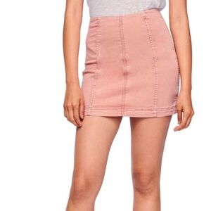 Free People Blush Wash Mini Skirt